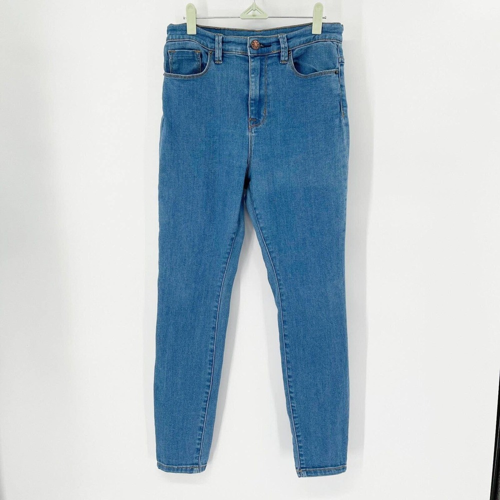 BDG Denim Super High Rise Twig Ankle Skinny Jeans Sz 29 Blue Stretch Pockets